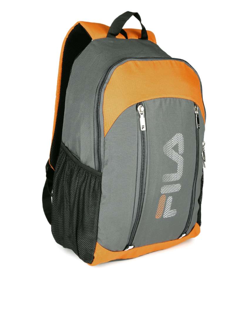 Buy FILA Unisex Grey Orange Earth Laptop Backpack Backpacks for Unisex 1507100 Myntra