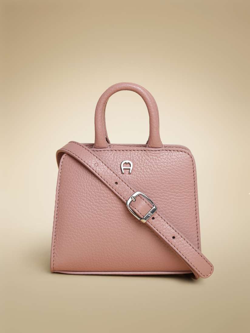 Buy AIGNER Dusty Pink Cybill Neat Leather Sling Bag Handbags for Women 1507418 Myntra