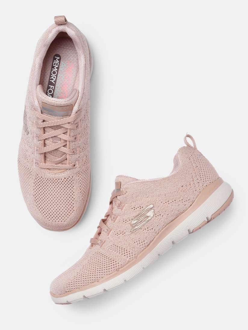 Buy Skechers Women Pink FLEX APPEAL 3.0 METAL WORKS Lightweight Woven Design Sneakers Casual Shoes for Women 15076652 Myntra