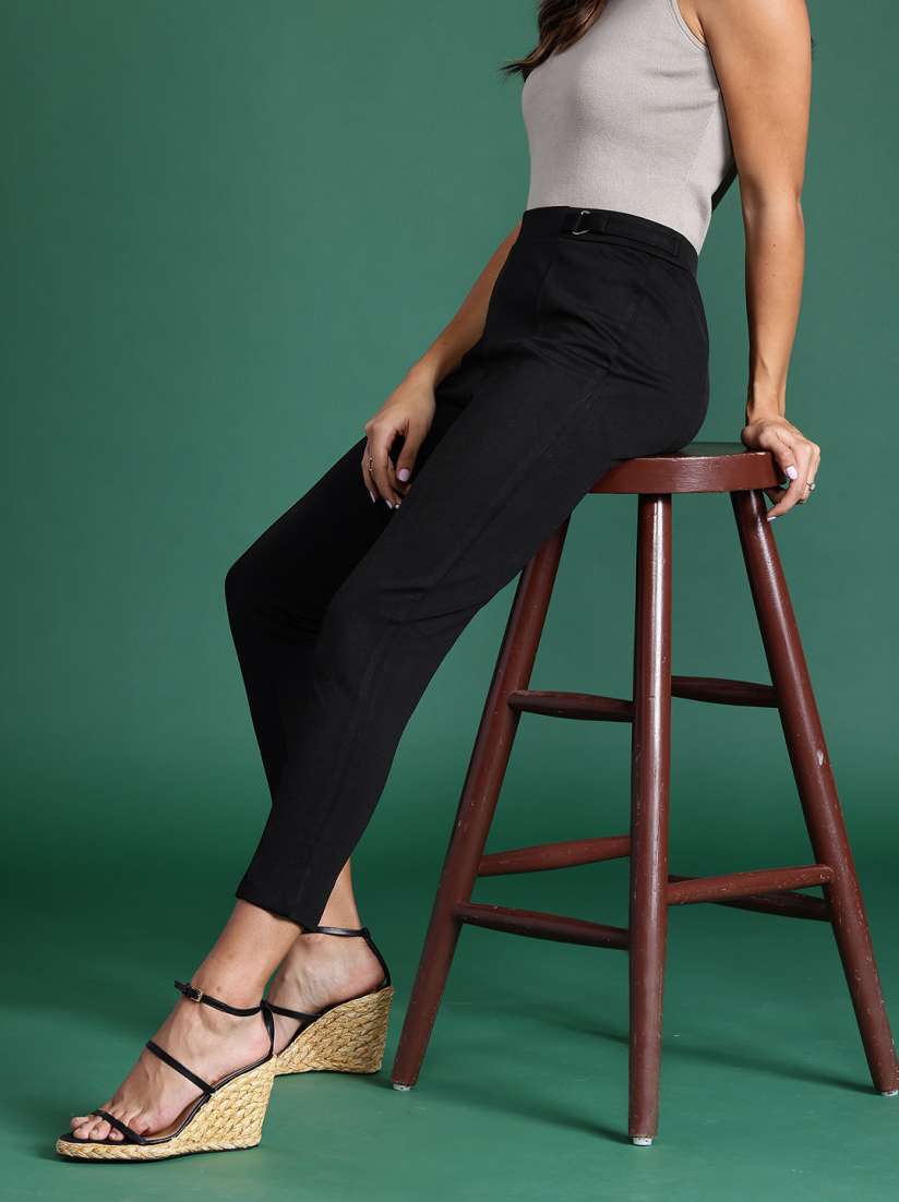 Buy DressBerry Women Buckle Detail Treggings Jeggings for Women 15083272 Myntra