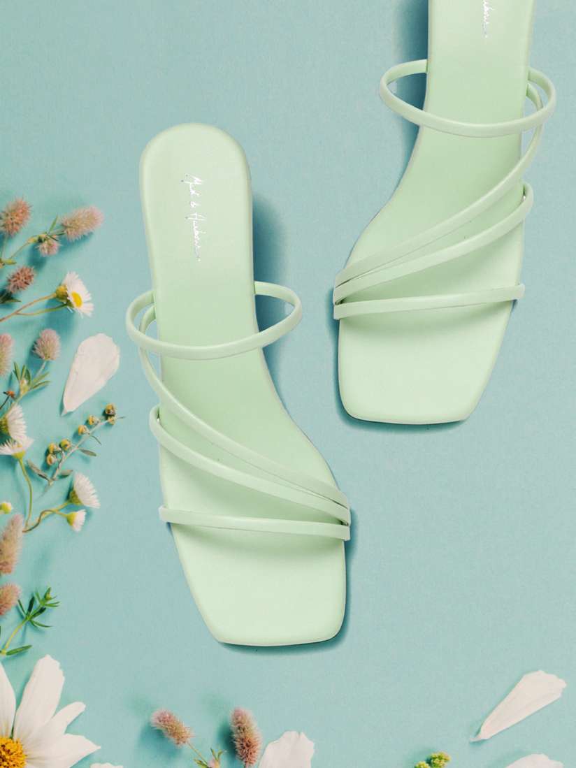 Mint green wedges sale