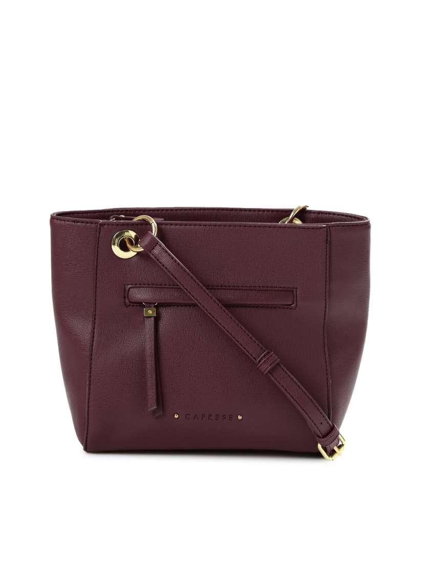 Buy Caprese Burgundy Sling Bag Handbags for Women 1510099 Myntra