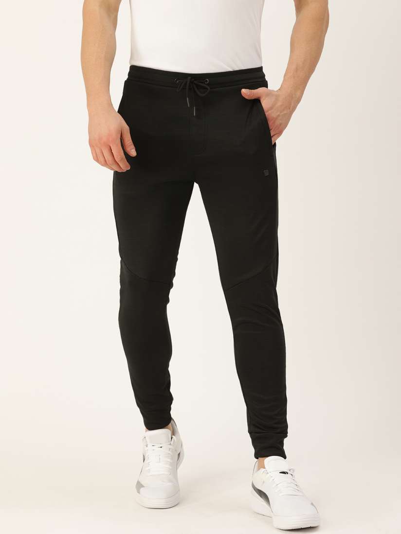 Buy Proline Active Men Black Solid Mid Rise Joggers Track Pants Track Pants for Men 15108452 Myntra