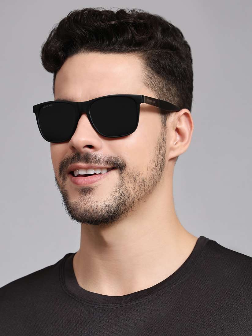 Buy ROYAL SON Unisex Black Polarized UV Protected Wayfarer Sunglasses CHI00121 C1 Sunglasses for Unisex 15108888 Myntra