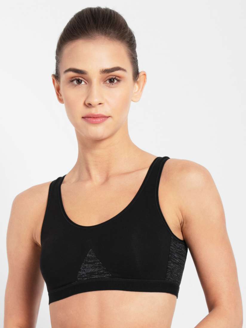 Buy Jockey Non Wired Non Padded Cotton Full Coverage Workout Bra 1376 0103 Bra for Women 15115038 Myntra