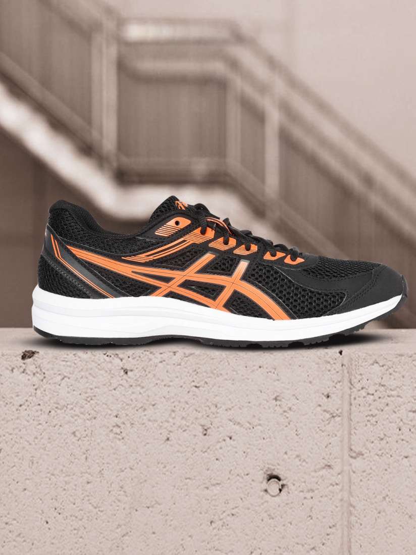Buy ASICS Men Black Orange Gel Braid Woven Design Running Shoes Sports Shoes for Men 15117670 Myntra