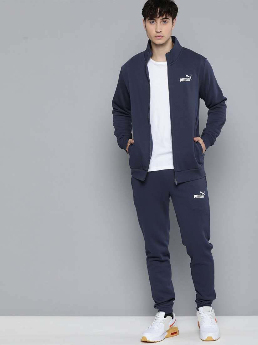 Navy blue puma sweatsuit sale