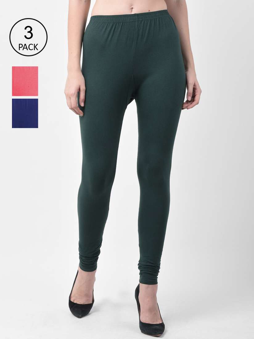 Buy GRACIT Women Pack Of 3 Solid Ankle Length Leggings Leggings for Women 15123028 Myntra