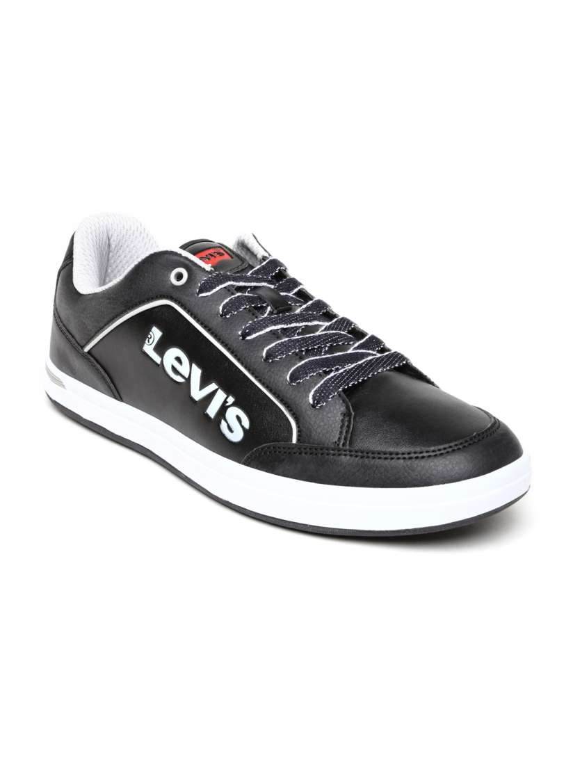 Buy Levis Men Black Solid Regular Sneakers Casual Shoes for Men 1512625 Myntra