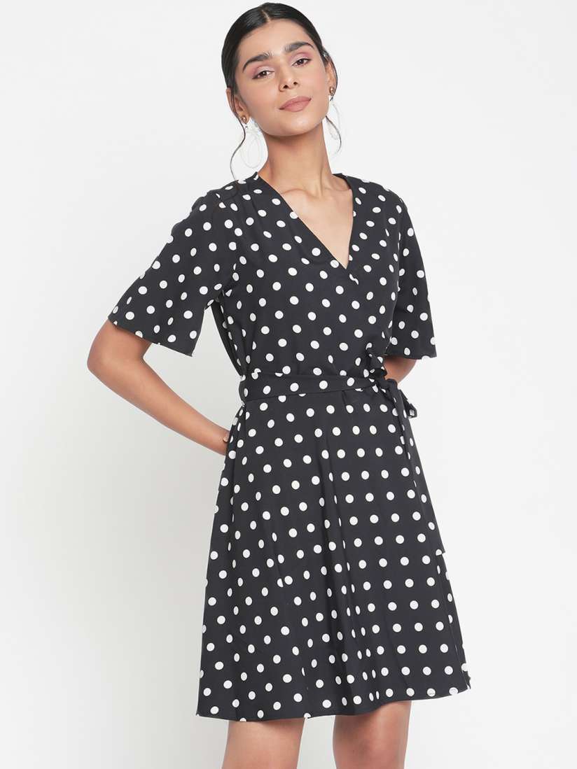 Buy The Vanca Women Black Tie Ups Mini Dress Dresses for Women 15133954 Myntra