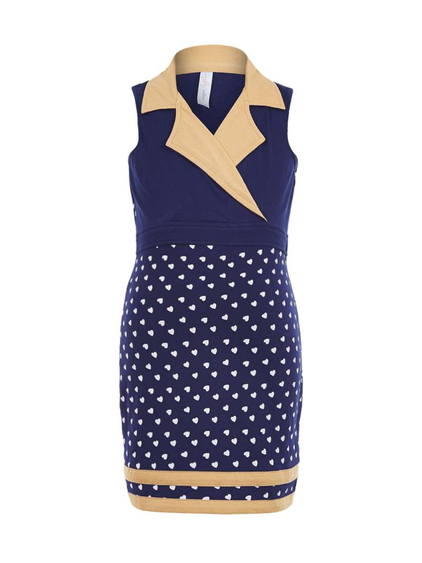 Buy naughty ninos Girls Navy Printed Bodycon Dress Dresses for Girls 1513454 Myntra