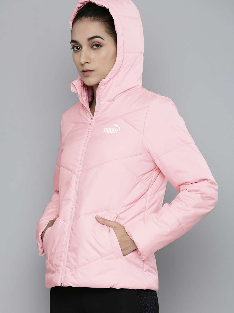 Buy Puma Women Pink Essential Padded Regular Fit Jacket Jackets for Women 15139182 Myntra