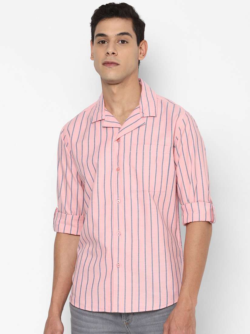 Mens Shirts Forever 21 Pink Shirt Buy FOREVER 21 Men Mauve Regular