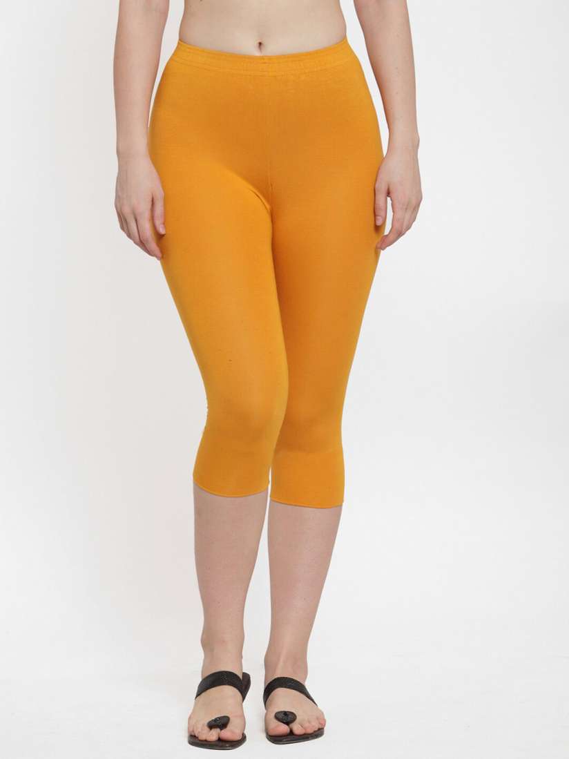 Buy GRACIT Women Mustard Capris Capris for Women 15145384 Myntra
