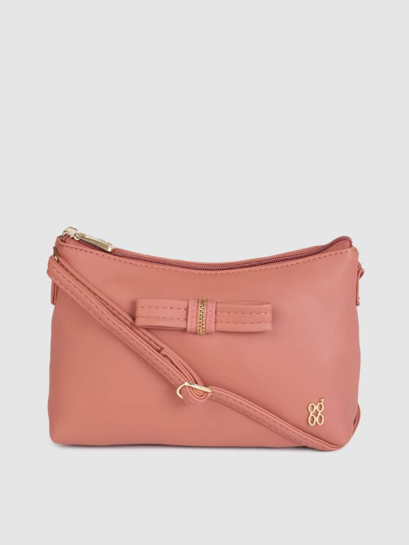 Baggit pink solid sling bag online