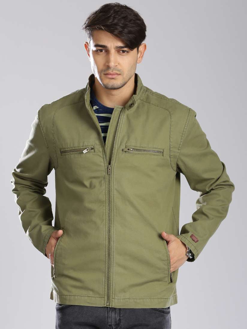 Levi's olive jacket top