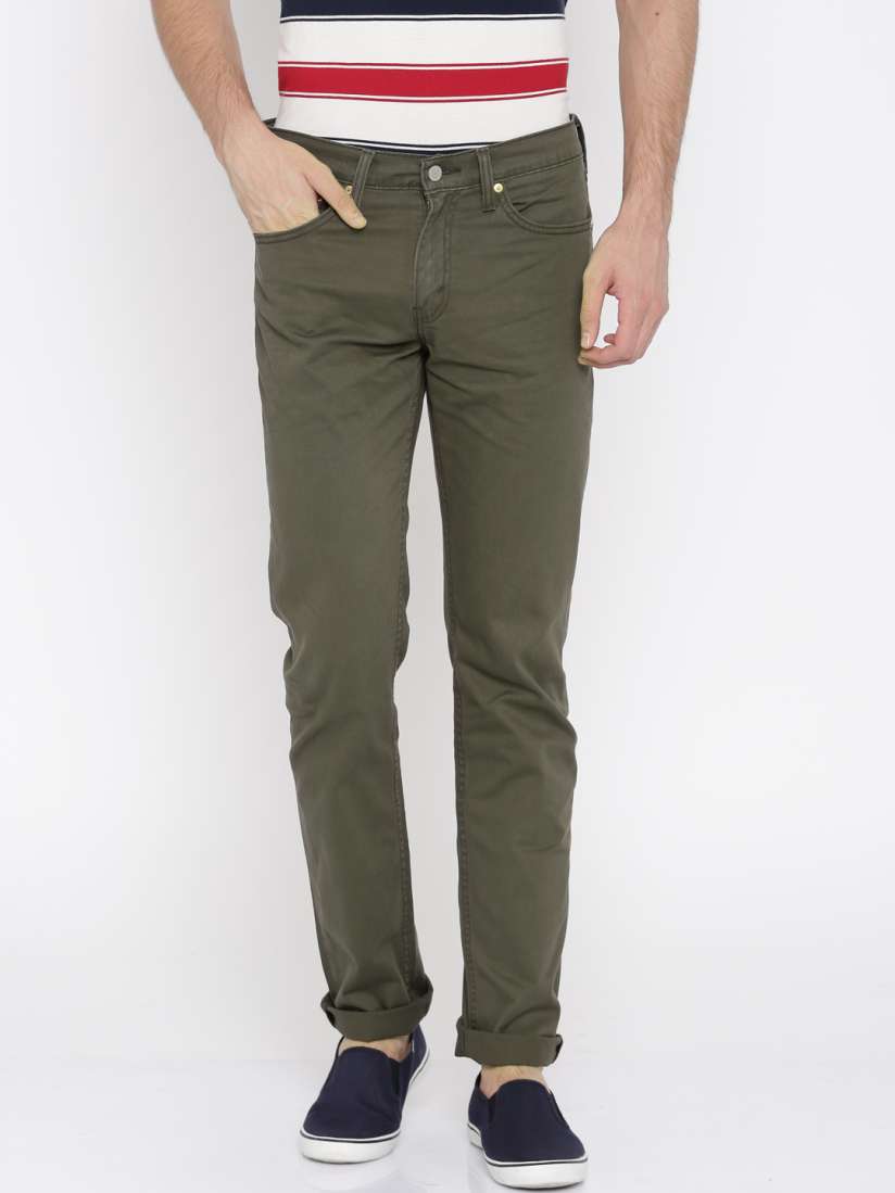Buy Levis Men Olive Green 511 Slim Fit Low Rise Clean Look Jeans Jeans for Men 1514968 Myntra