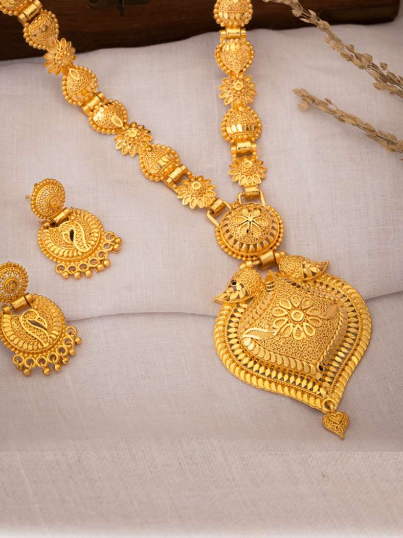 Buy ASMITTA JEWELLERY One Gram Gold Plated Premium Quality Necklace Set Jewellery Set for Women 15149816 Myntra