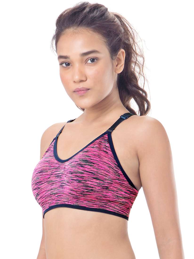 Buy PrettySecrets Pink Full Coverage Sports Bra PSW16SPBR04 Bra for Women 1515399 Myntra
