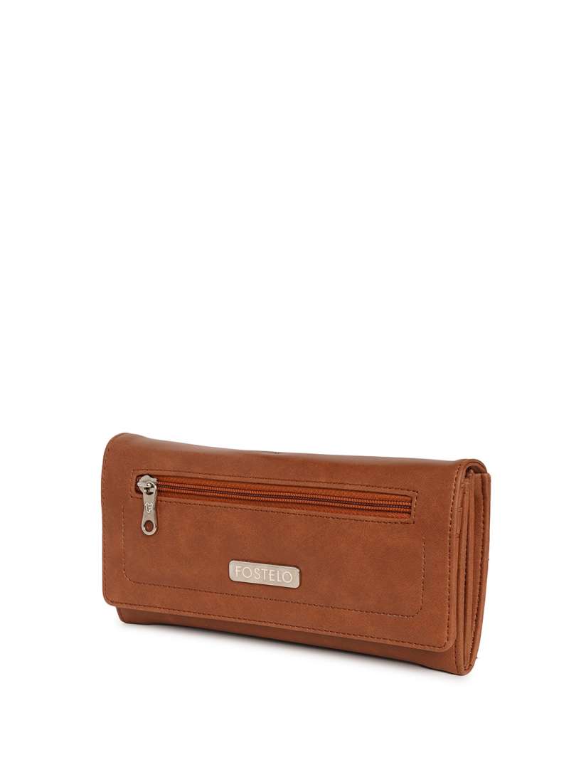 Buy Fostelo Tan Tan Foldover Clutch Clutches for Women 15154676 Myntra
