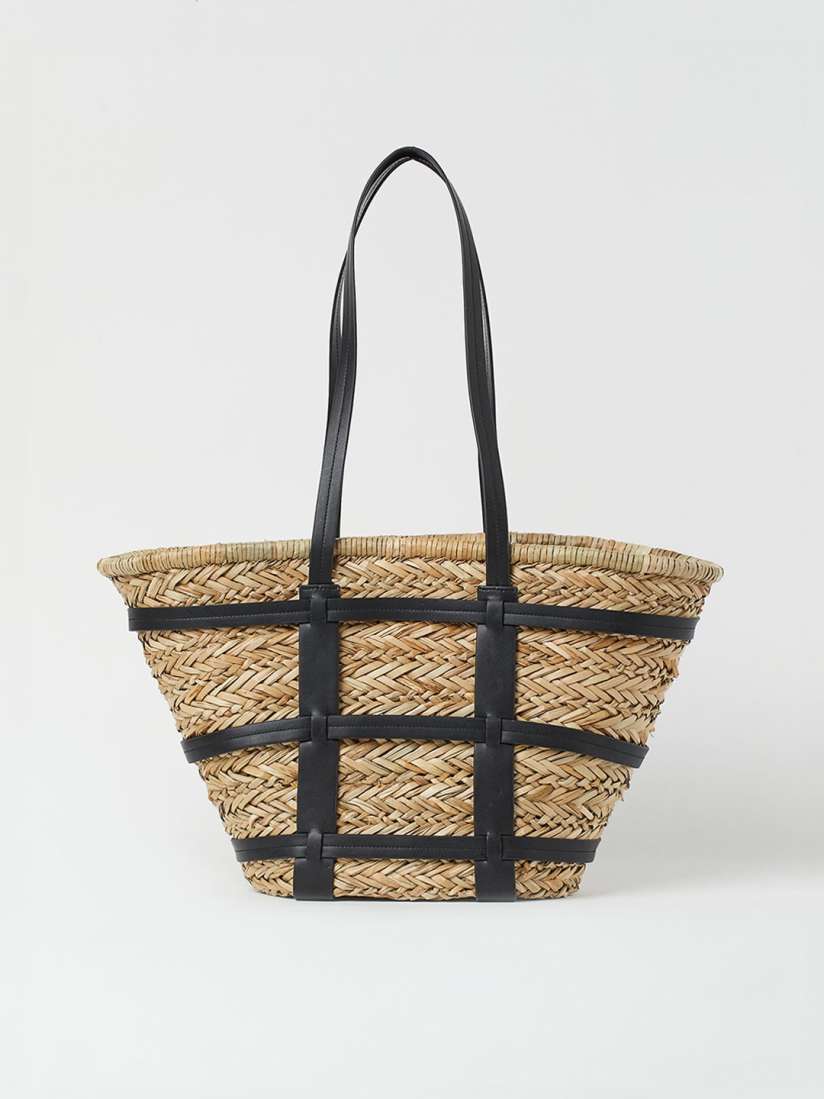H & m straw bag sale