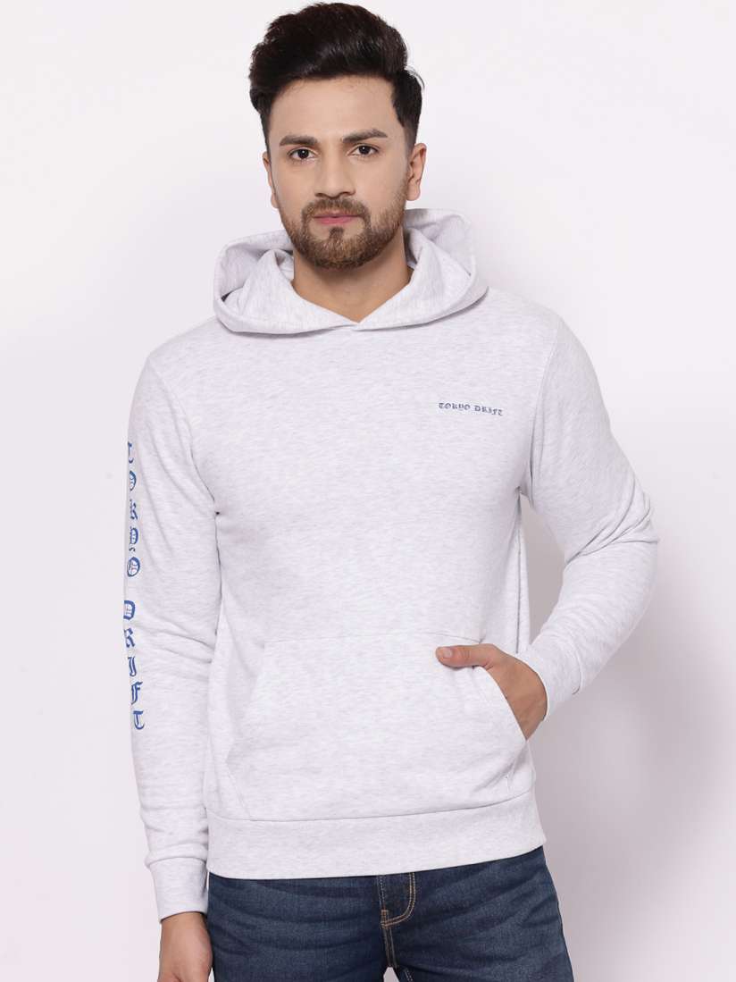 Buy Red Tape Men Grey Melange Hooded Sweatshirt Sweatshirts for Men 15162220 Myntra