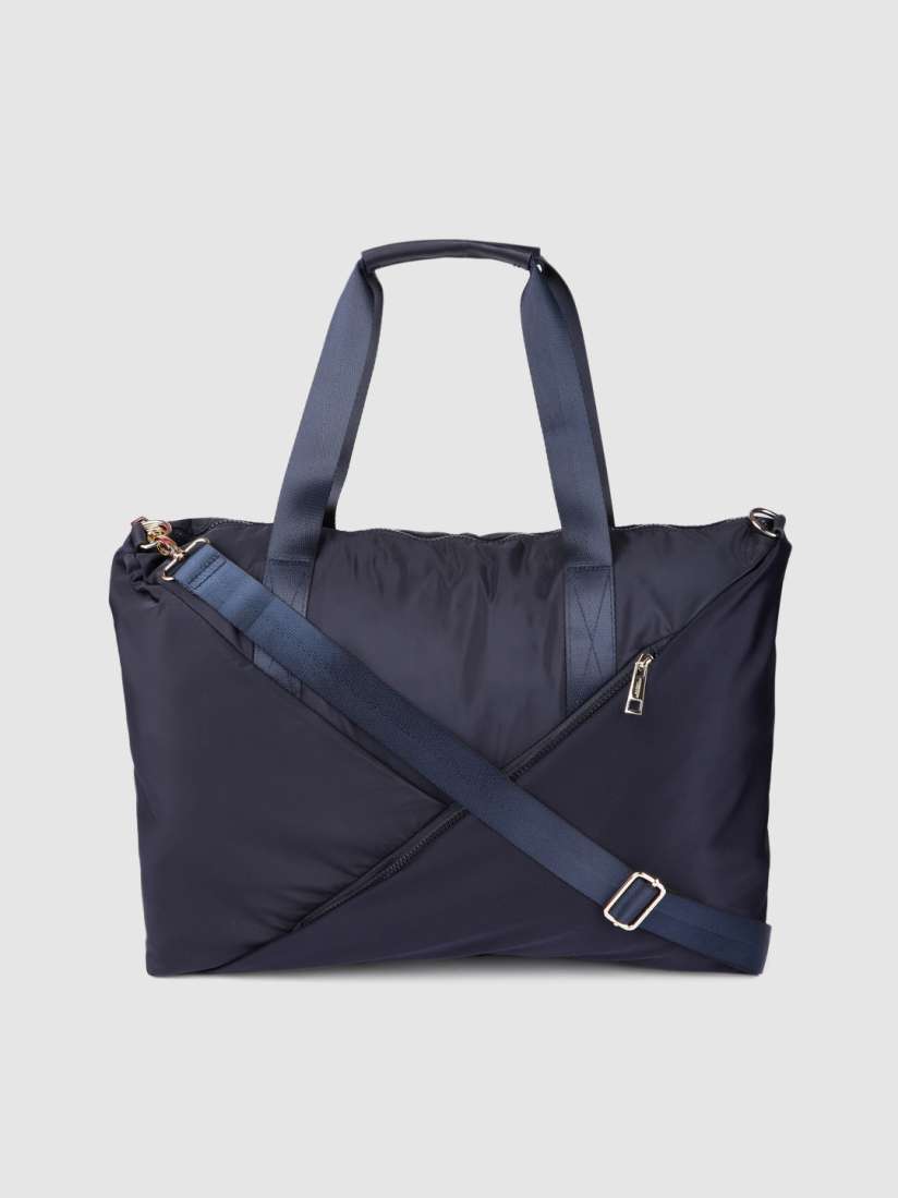 Buy Accessorize Navy Blue Solid Oversized Structured Handheld Bag Handbags for Women 15168352 Myntra