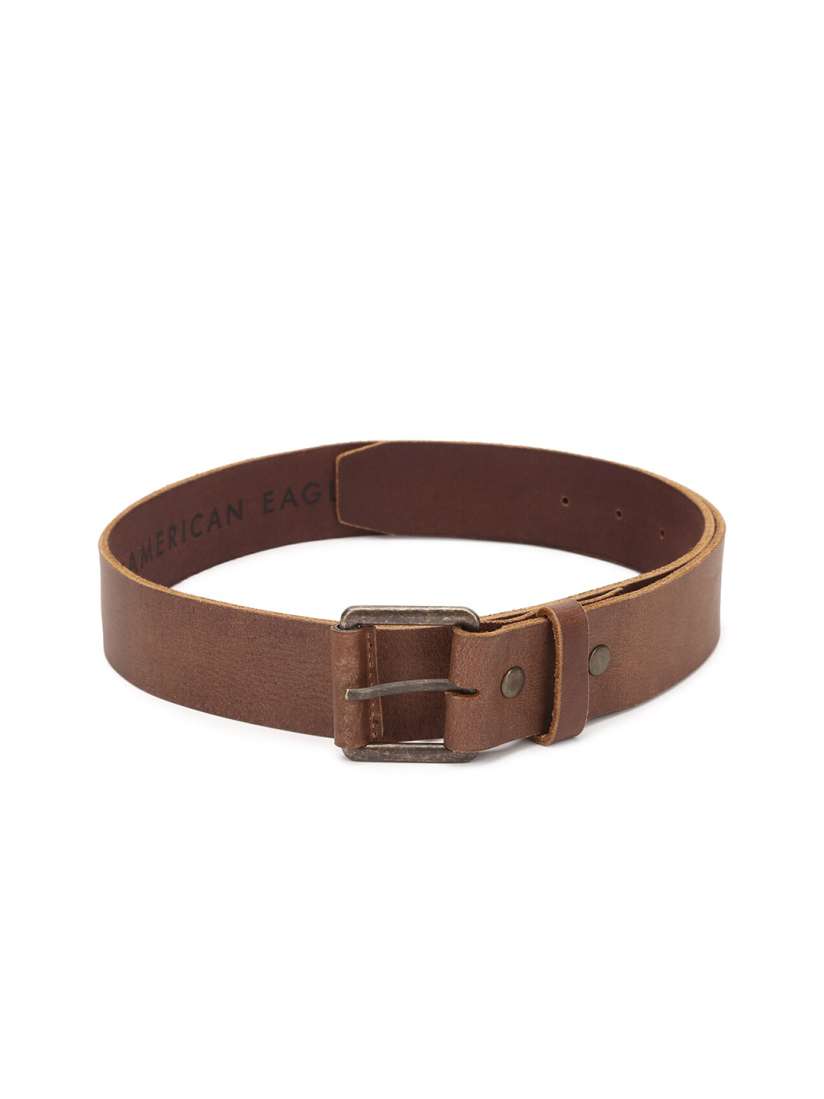Buy AMERICAN EAGLE OUTFITTERS Men Brown Textured Leather Belt Belts for Men 15169318 Myntra