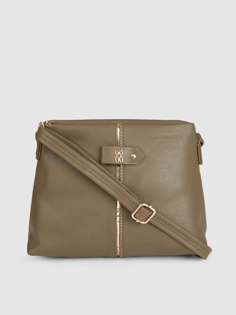Buy Baggit Olive Green Solid Sling Bag Handbags for Women 15170984 Myntra