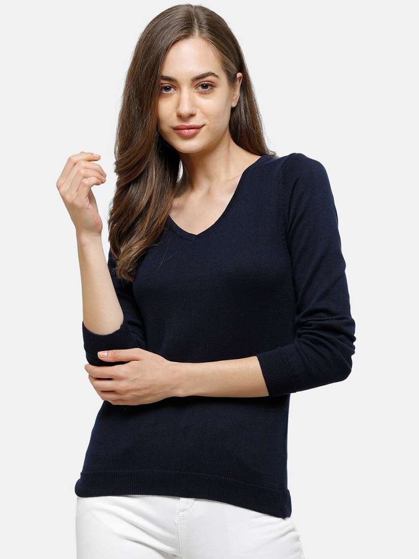 Navy blue pullover sweater women's online