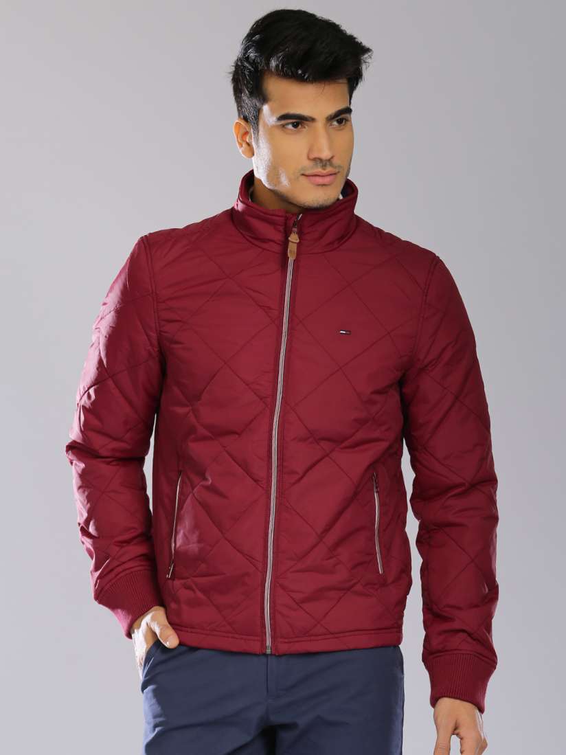 Maroon tommy hilfiger jacket hotsell