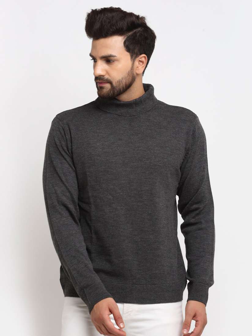 Buy Club York Men Charcoal Grey Pullover Sweaters for Men 15191488 Myntra