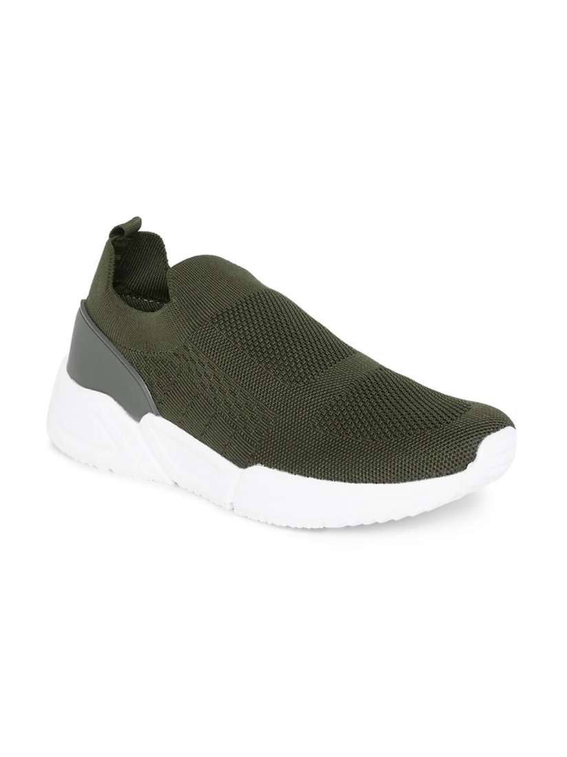 Buy Forever Glam by Pantaloons Women Olive Green Slip On Running Shoes Sports Shoes for Women 15191908 Myntra