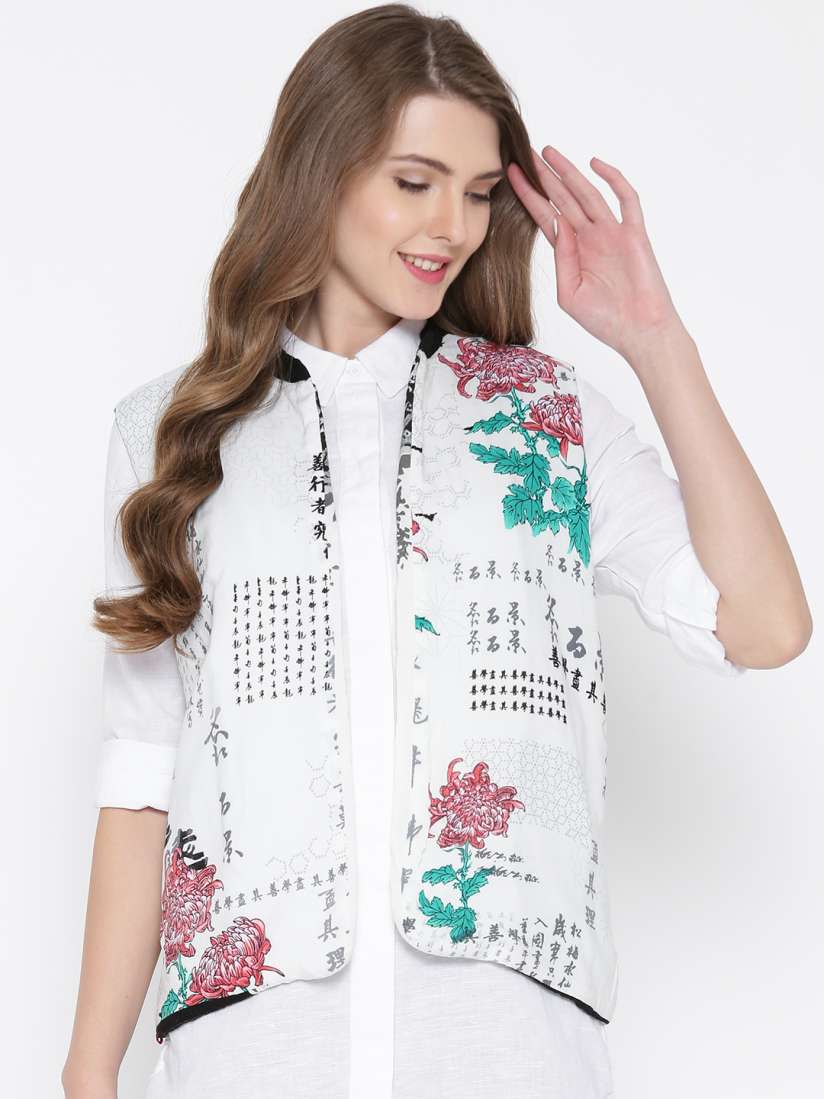Ethnic sleeveless jacket store