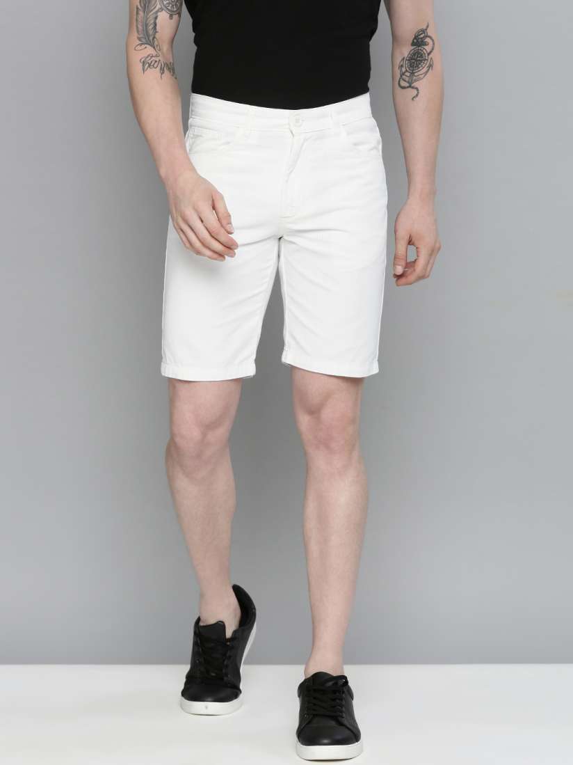 Mens white slim fit chino shorts new arrivals