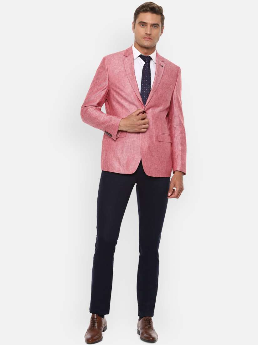Van heusen pink blazer on sale