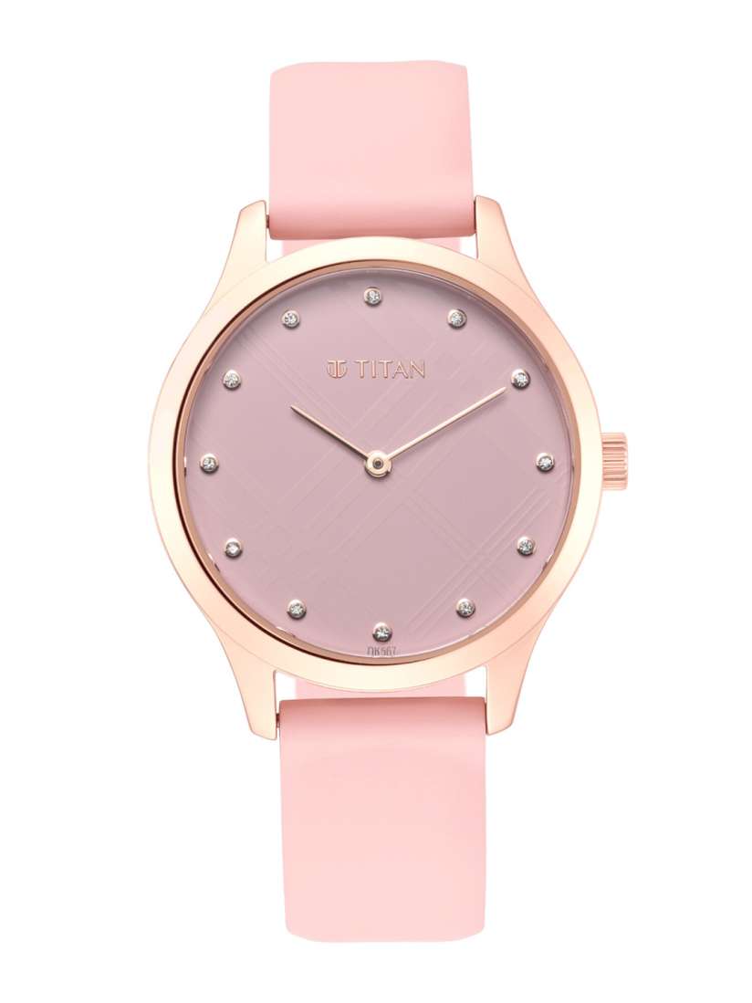 Titan pink watch outlet