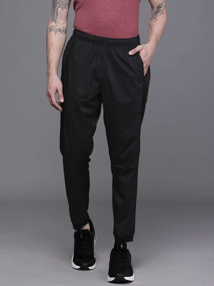 Buy ASICS Men Black Slim Fit Solid Running Joggers Track Pants for Men 15211970 Myntra