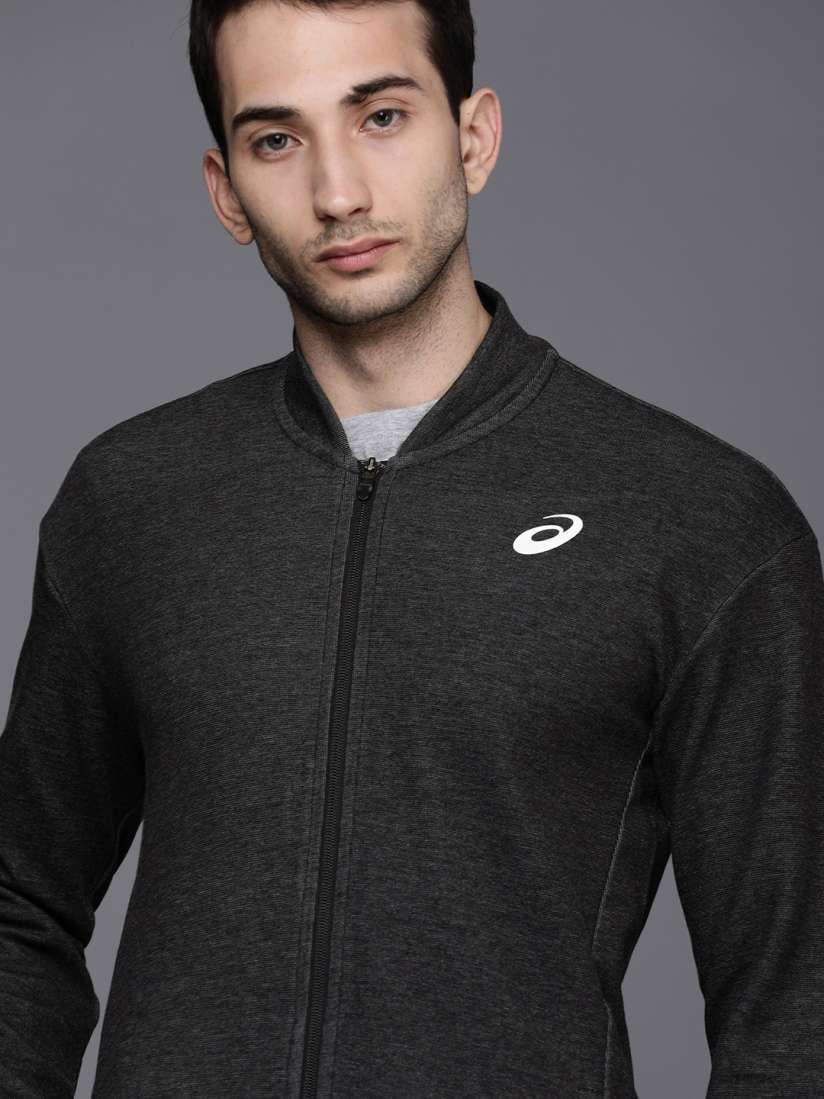 Buy ASICS Men Black Lightweight Sporty Training Jacket Jackets for Men 15212326 Myntra