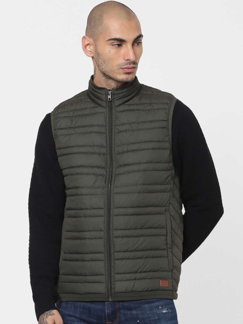 Buy Jack Jones Men Green Puffer Jacket Jackets for Men 15219444 Myntra