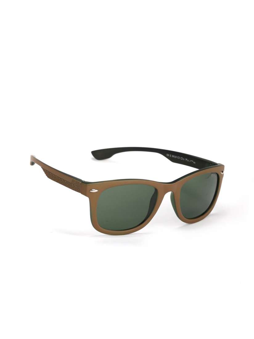 Buy ENRICO Men Green Lens Brown Wayfarer Sunglasses with UV Protected Lens Sunglasses for Men 15225268 Myntra
