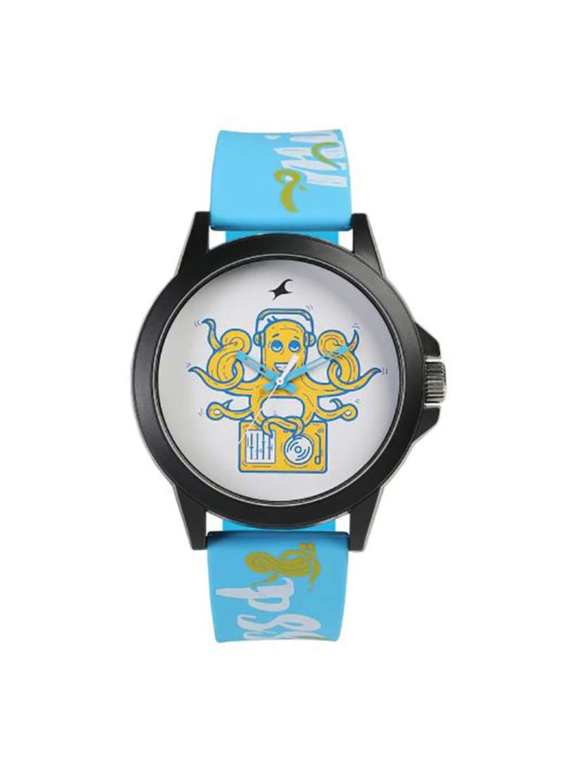Buy Fastrack Unisex White Printed Dial Blue Strap Tees Wicked Lines Analogue Watch 38024PP44 Watches for Unisex 15229318 Myntra