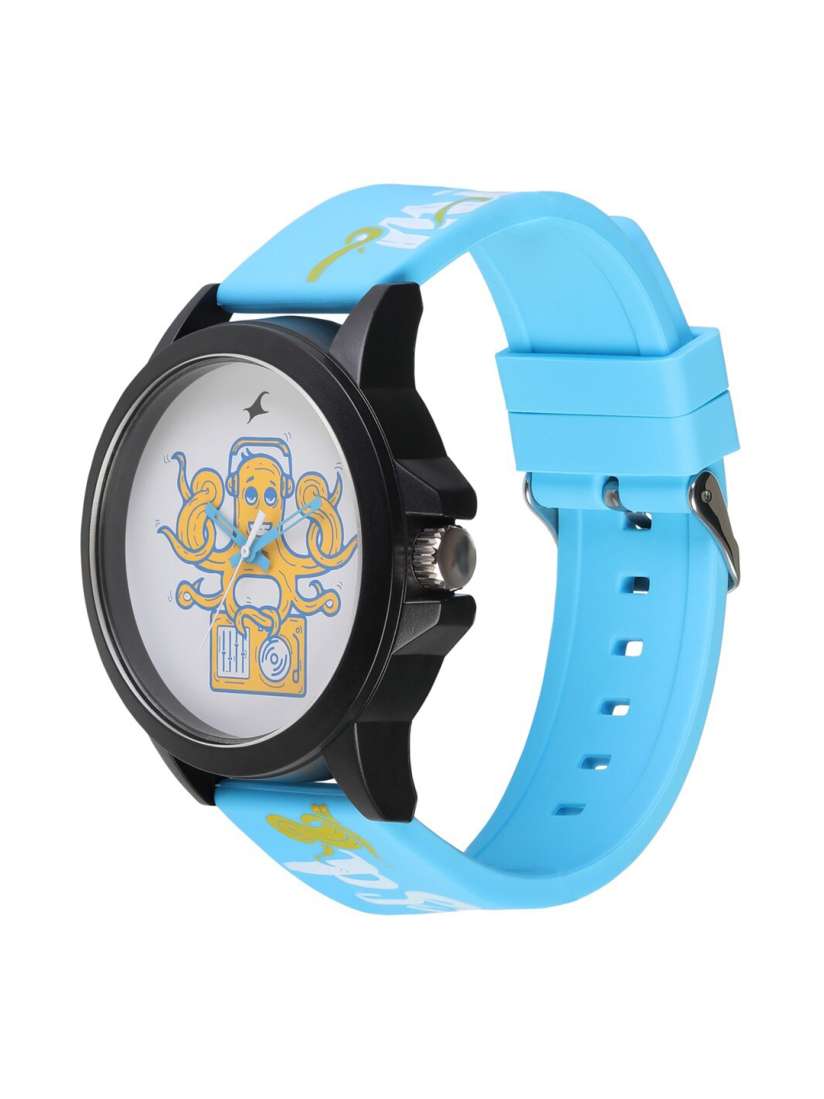 Buy Fastrack Unisex White Printed Dial Blue Strap Tees Wicked Lines Analogue Watch 38024PP44 Watches for Unisex 15229318 Myntra