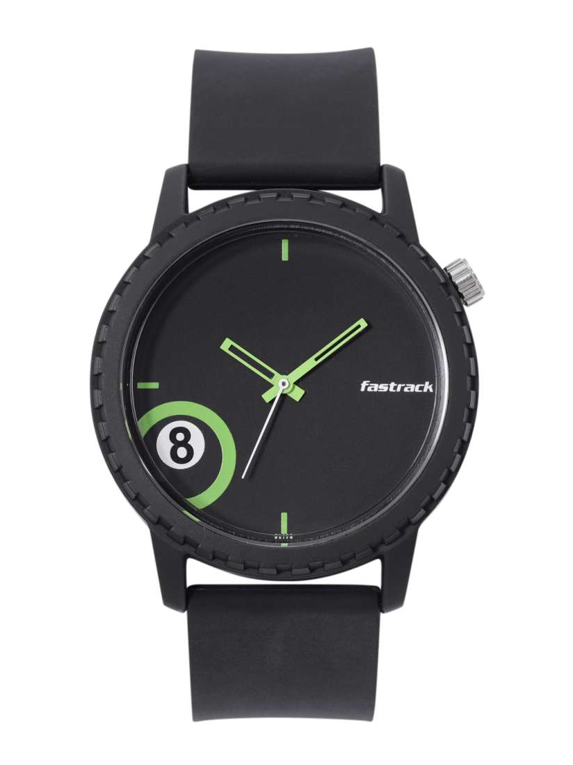 Buy Fastrack Unisex Solids Stripes Analogue Watch 38039PP09W Black Watches for Unisex 15229378 Myntra