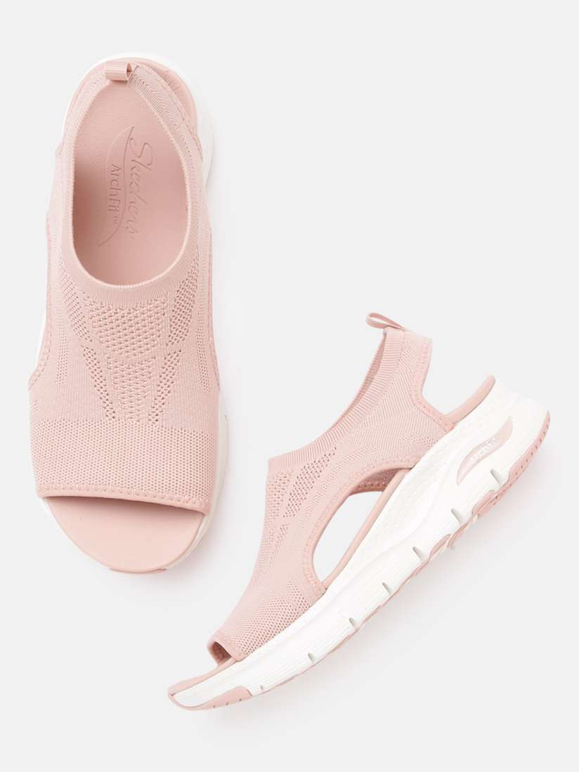 Skechers peep toe flats on sale