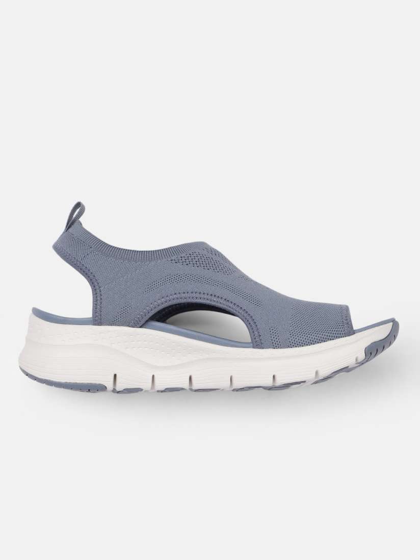 Buy Skechers Women Grey ARCH FIT CITY CATCH Textured Open Toe Flats Flats for Women 15232248 Myntra