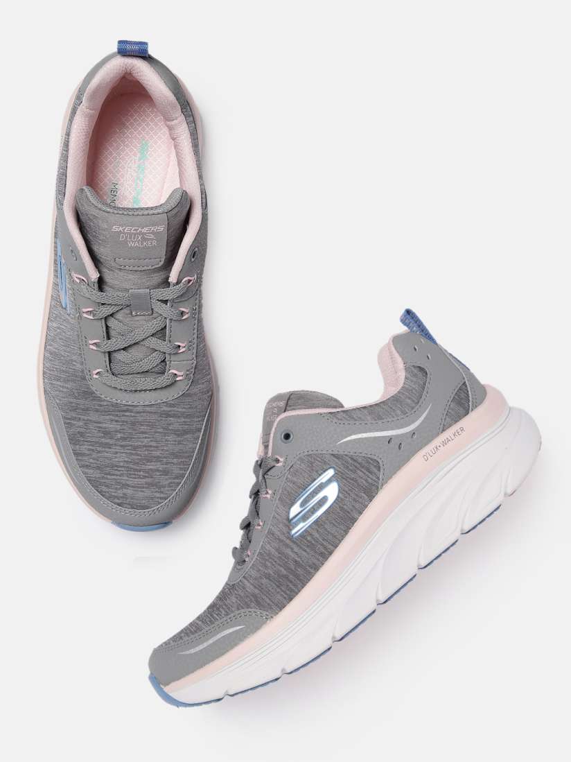 Buy Skechers Women Grey D Lux Walker Cool Sneakers Casual Shoes for Women 15232492 Myntra