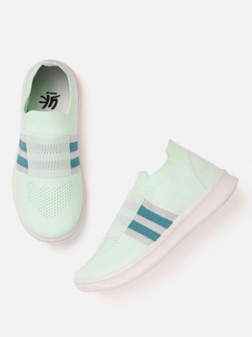 Buy YK Girls Mint Green Woven Design Slip On Sneakers Casual Shoes for Girls 15241922 Myntra