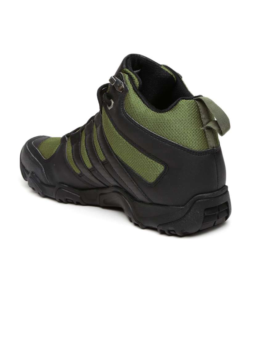 Buy ADIDAS Men Olive Green Black Aztor Mid Top Hiking Shoes Sports Shoes for Men 1525117 Myntra