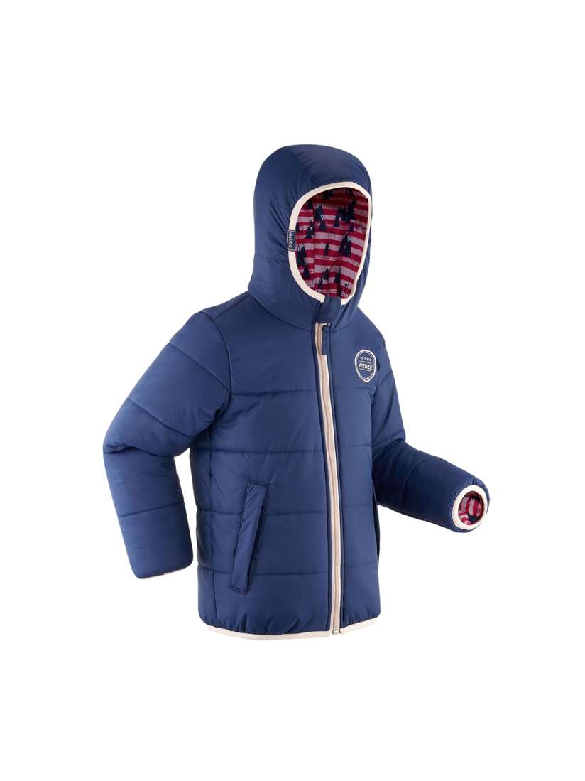 Buy WEDZE By Decathlon Kids Blue Pink Warm and Waterproof Reverse 100 Ski Jacket Jackets for Unisex Kids 15256892 Myntra